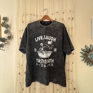 Live Laugh Toaster Bath Graphic T-Shirt